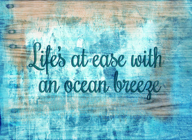 Wood Frames - Beach - Lifes A Tease Ocean Breeze