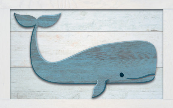Wood Frames - Beach - Whale