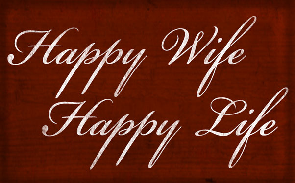 Wood Frames - Decor - Happy Wife Happy Life