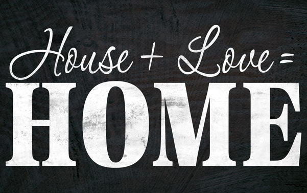 Wood Frames - Decor - House + Love = Home
