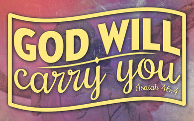 Wood Frames - Faith - God Will Carry You
