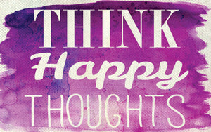 Wood Frames - Inspirational - Think Happy Thoughts