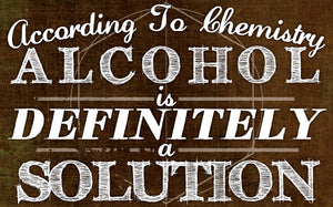 Wood Frames - Humor - Alcohol Solution