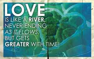 Wood Frames - Outdoor - Love Is Like A River