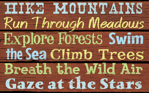 Wood Frames - Outdoor - Hike Mountains