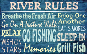 Wood Frames - Outdoor - River Rules