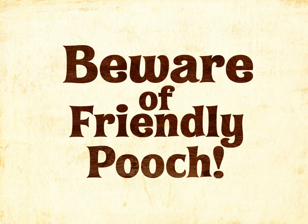 Wood Frames - Pet - Beware Of Pooch