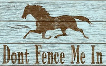 Wood Frames - Western - Dont Fence Me In