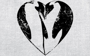 Wood Frames - Zoo - Penguin Heart